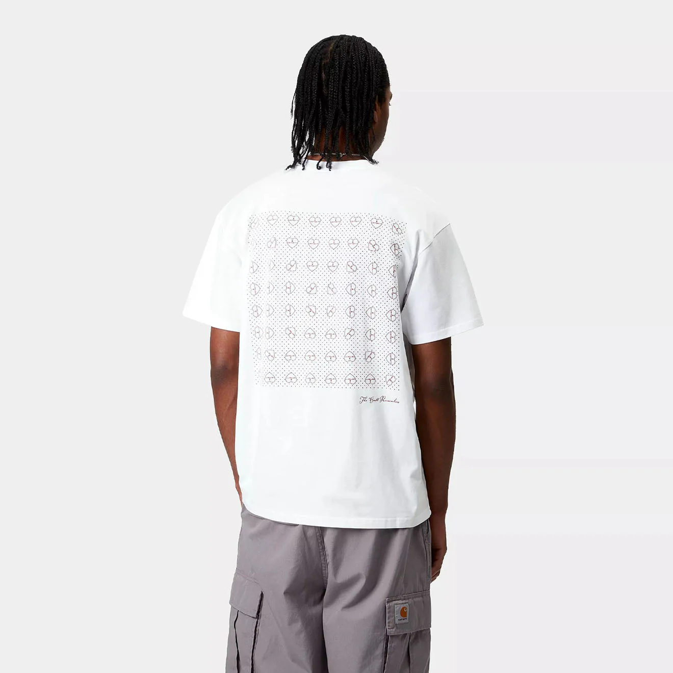 Carhartt WIP S/S Furoshiki T-Shirt White / Red - Image 4