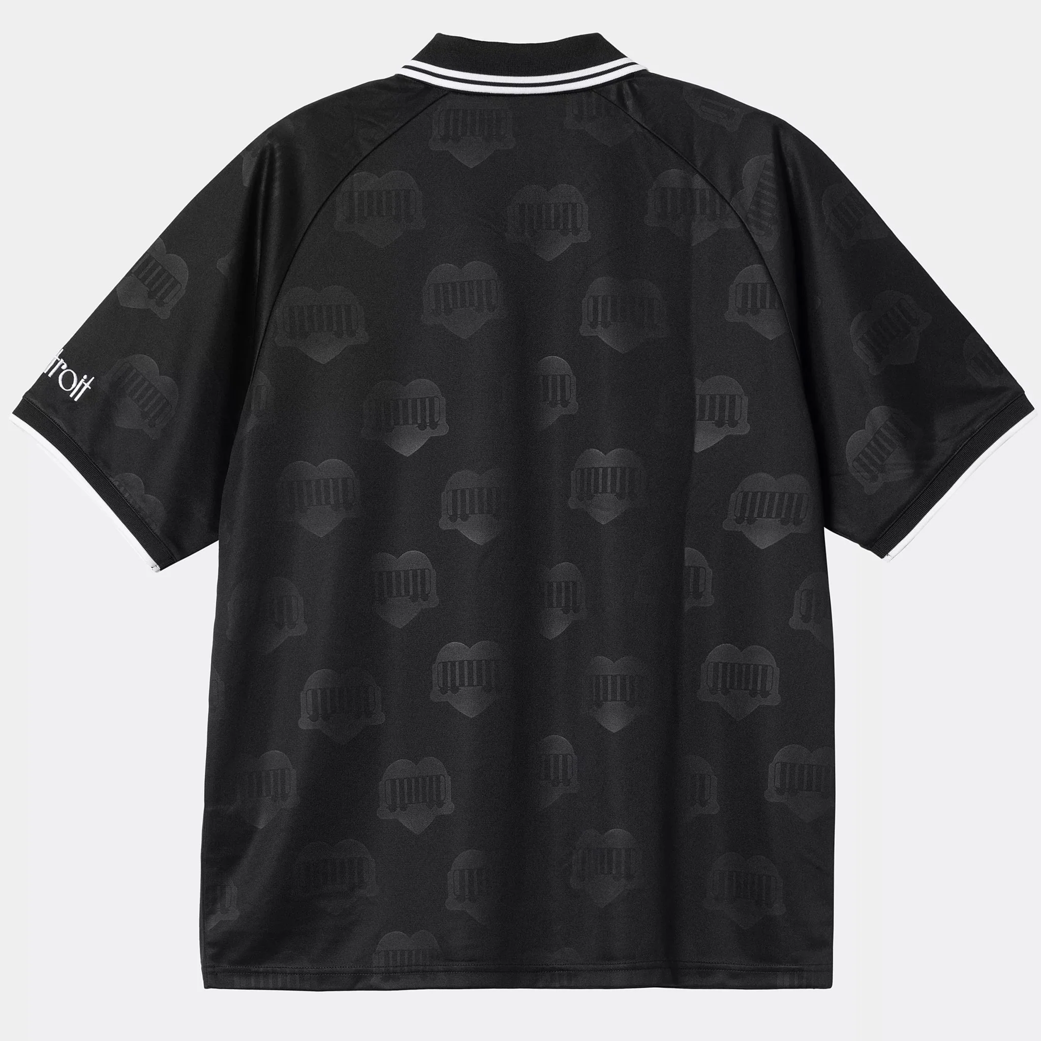 Carhartt WIP S/S Harttes Football T-Shirt Heart Train Jacquard / Black - Image 2