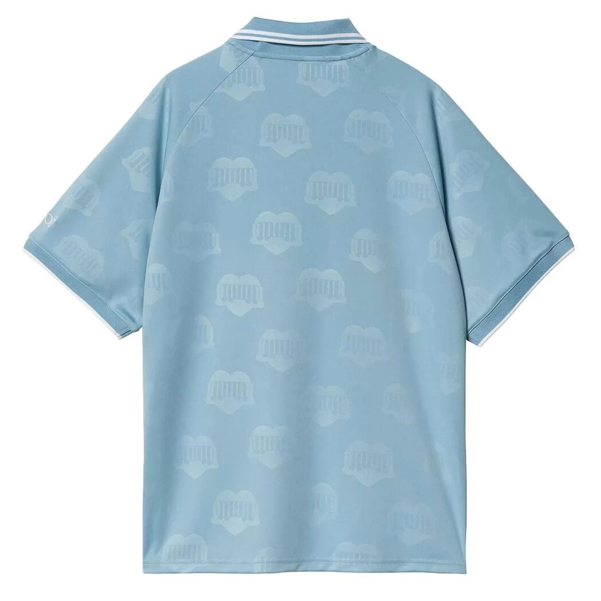 Carhartt WIP S/S Harttes Football T-Shirt Heart Train Jacquard / Bluebird - Image 2