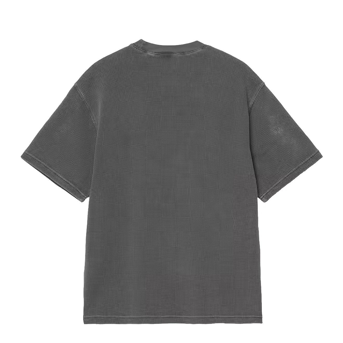 Carhartt WIP S/S Nelson Waffle T-Shirt Black Garment Dyed - Image 2