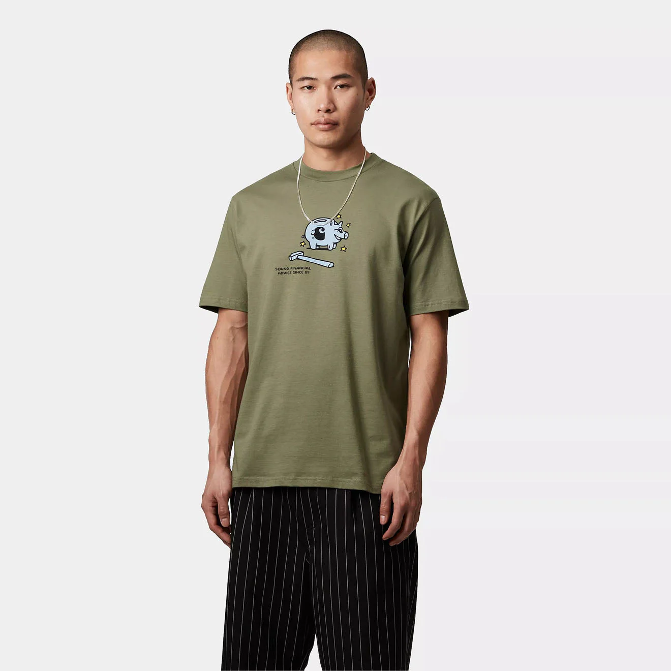 Carhartt WIP S/S Piggybank T-Shirt Dollar Green - Image 3