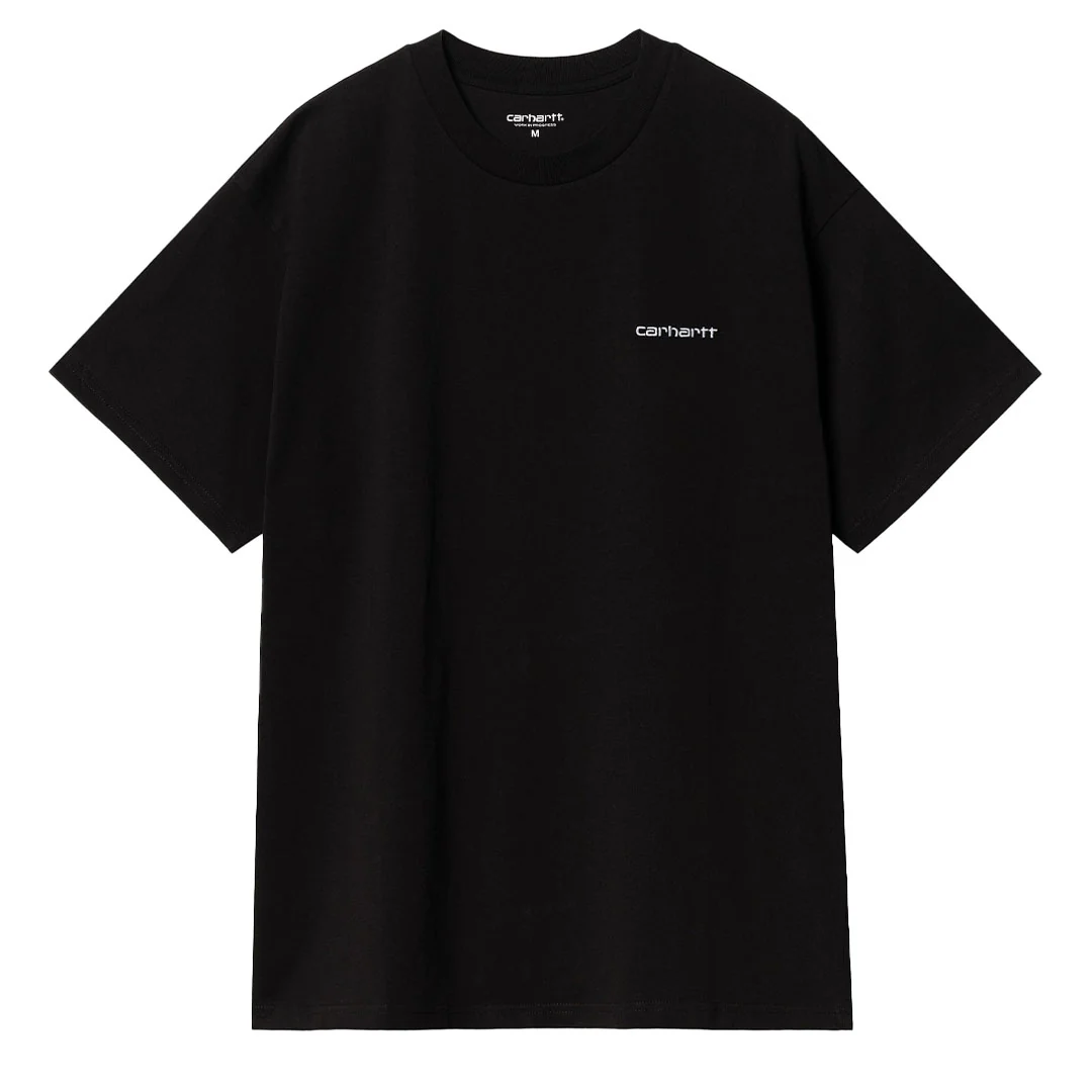 Carhartt WIP Script Embroidery T-Shirt Black / White