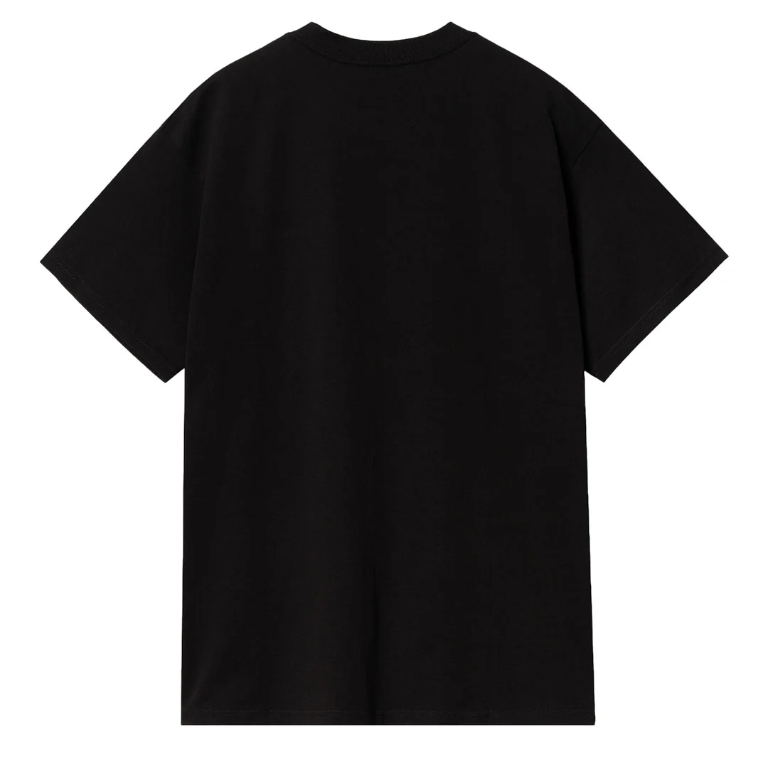 Carhartt WIP Script Embroidery T-Shirt Black / White - Image 2