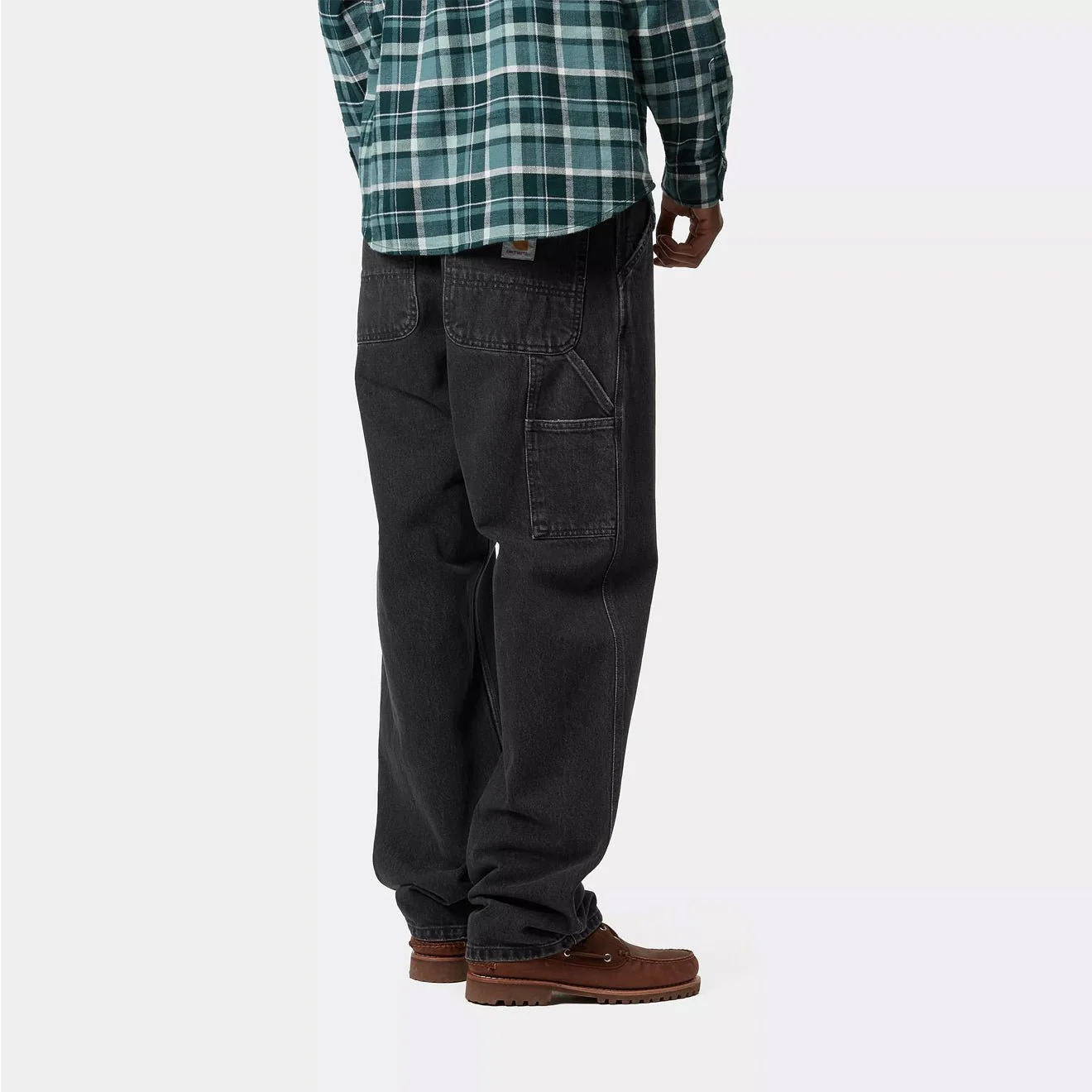 Carhartt WIP Single Knee Pant Black Stone Washed - Image 5