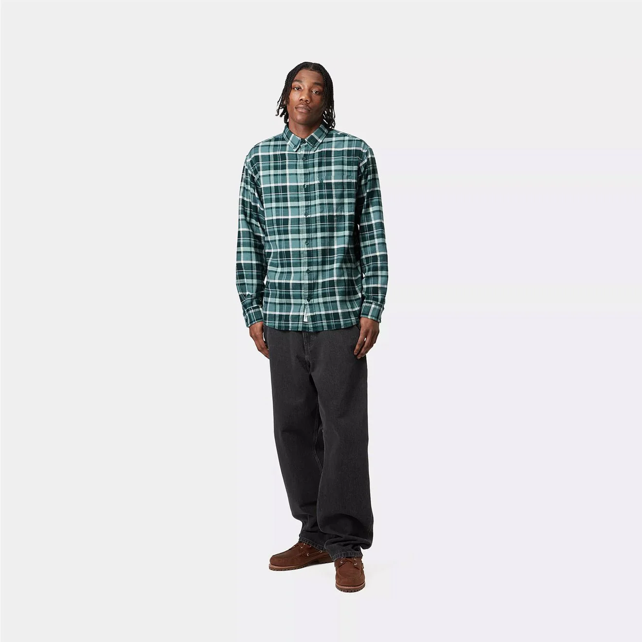Carhartt WIP Single Knee Pant Black Stone Washed - Image 6