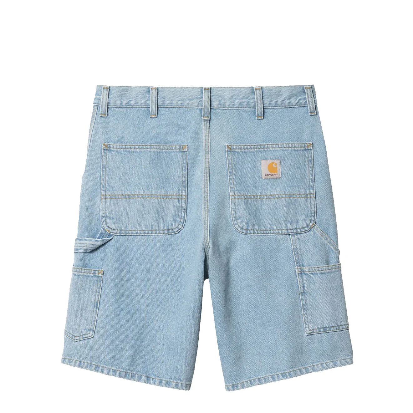 Carhartt WIP Single Knee Short Blue Heavy Stone Bleached - Image 2