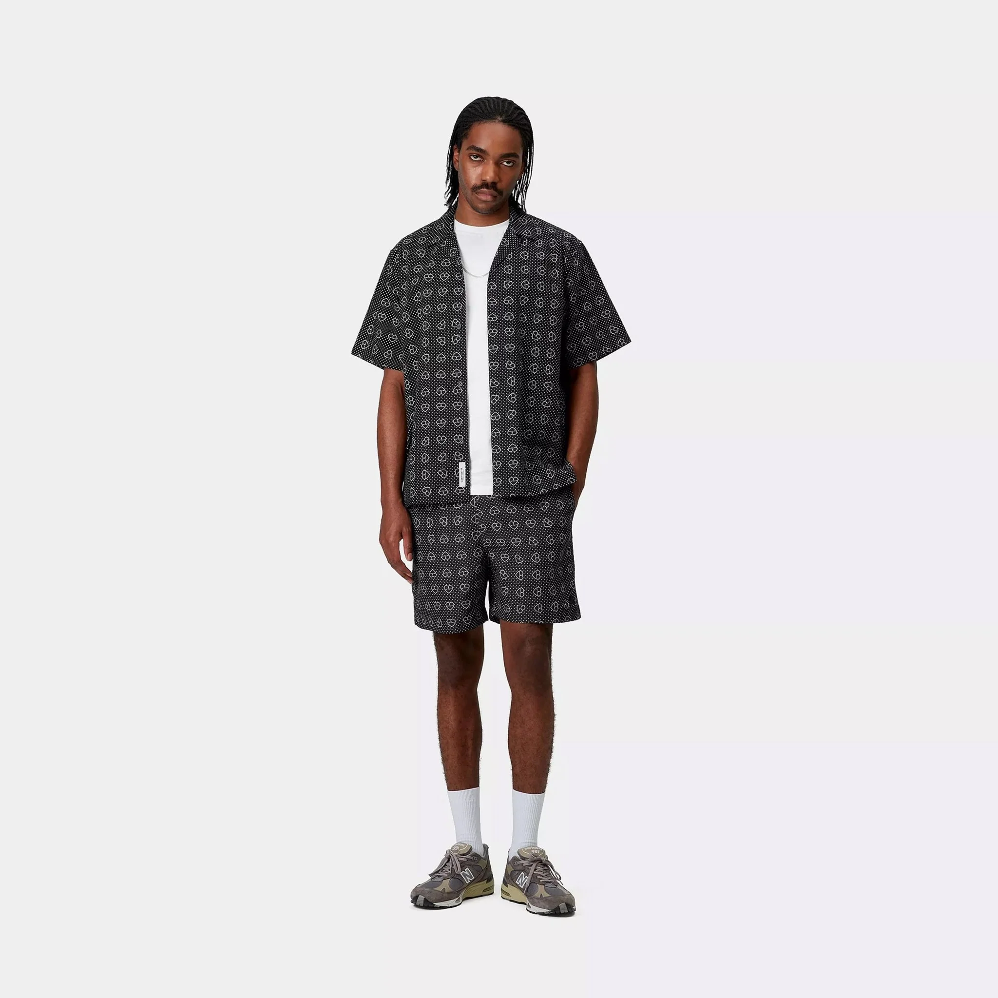 Carhartt WIP Slater Swim Trunks Furoshiki Print / Black - Image 4
