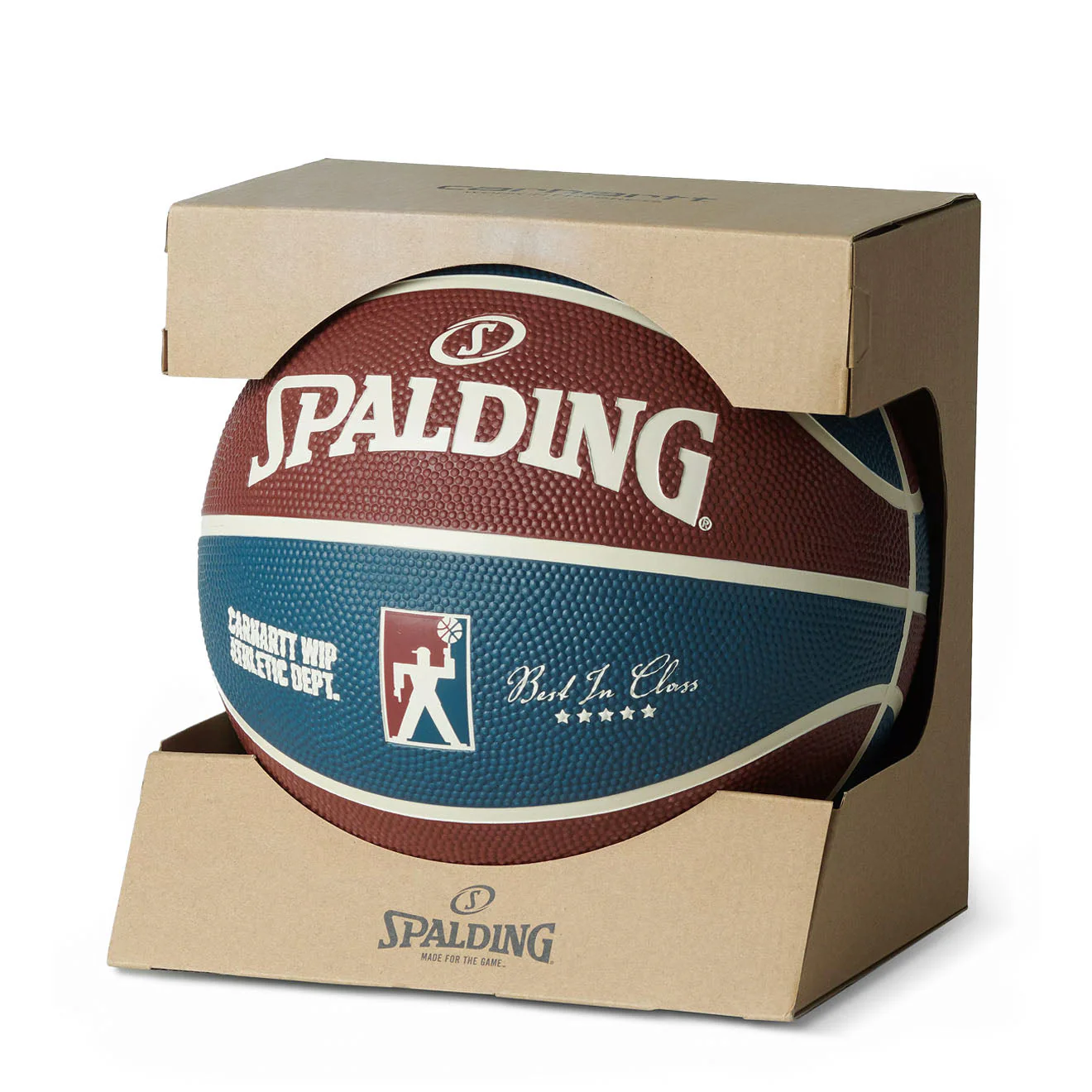 Carhartt WIP Spalding Basketball Mulberry / Dusky Blue - Image 2