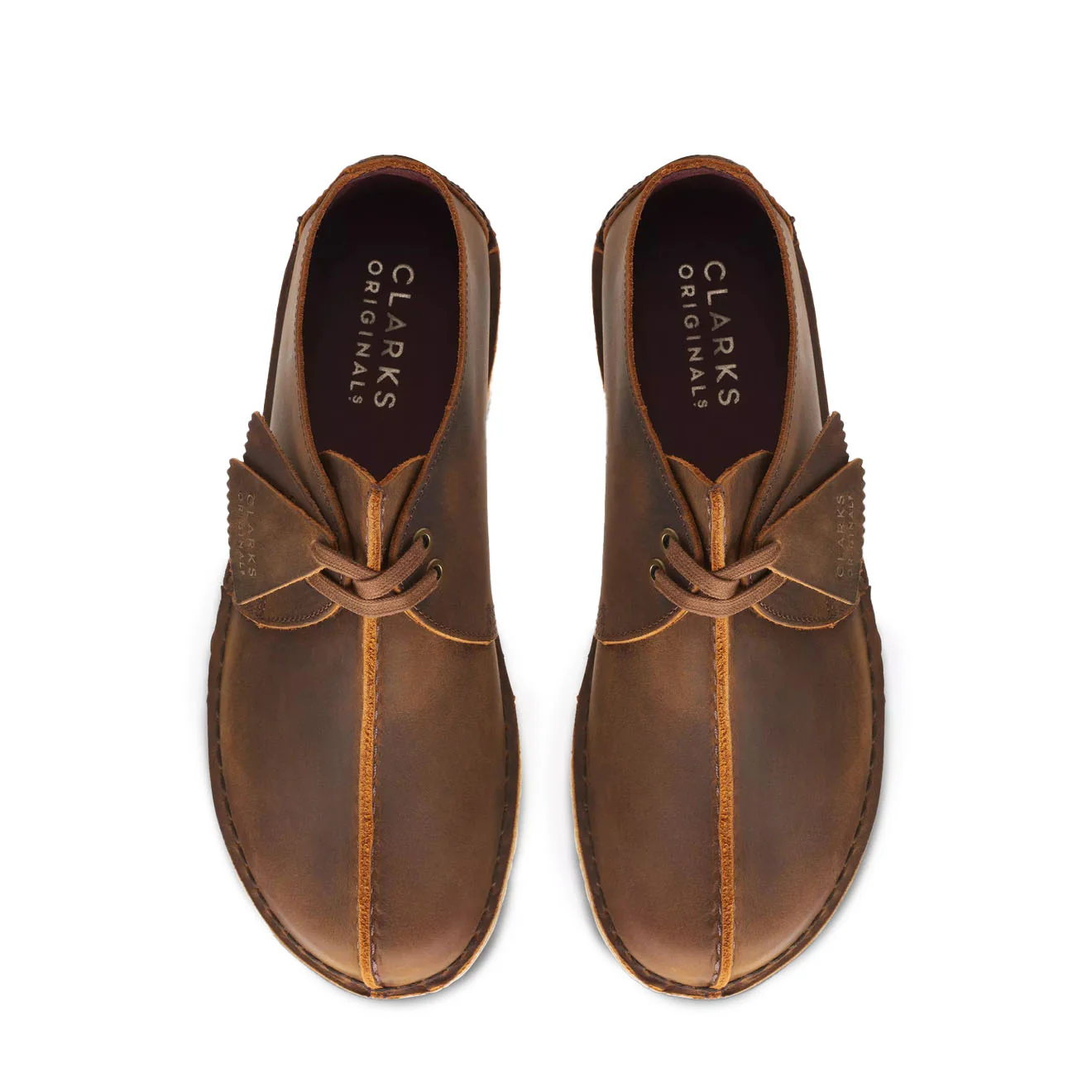 Clarks Originals Desert Trek Shoes Beeswax Leather - Image 3