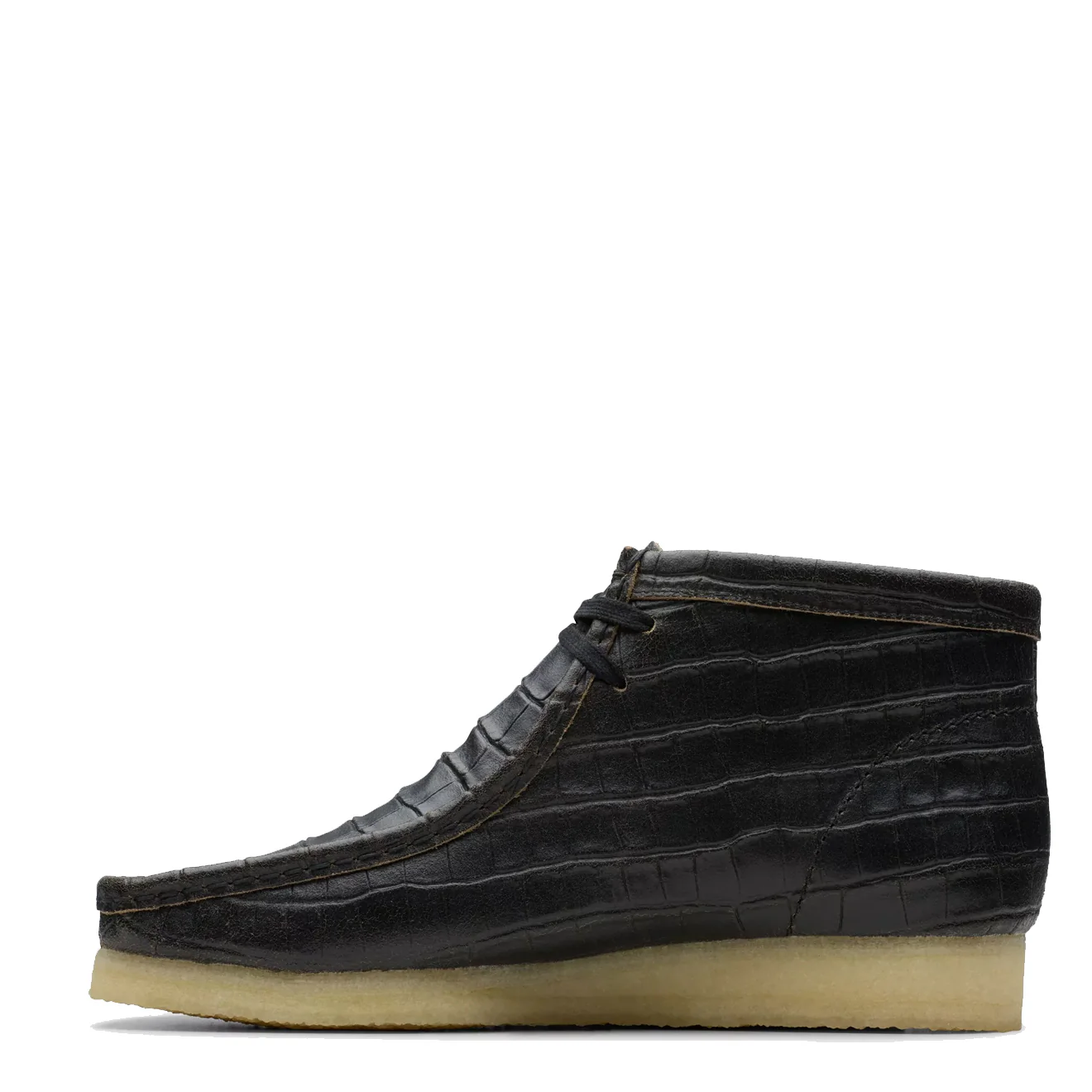 Clarks Originals Wallabee Boot Black Crocodile - Image 2