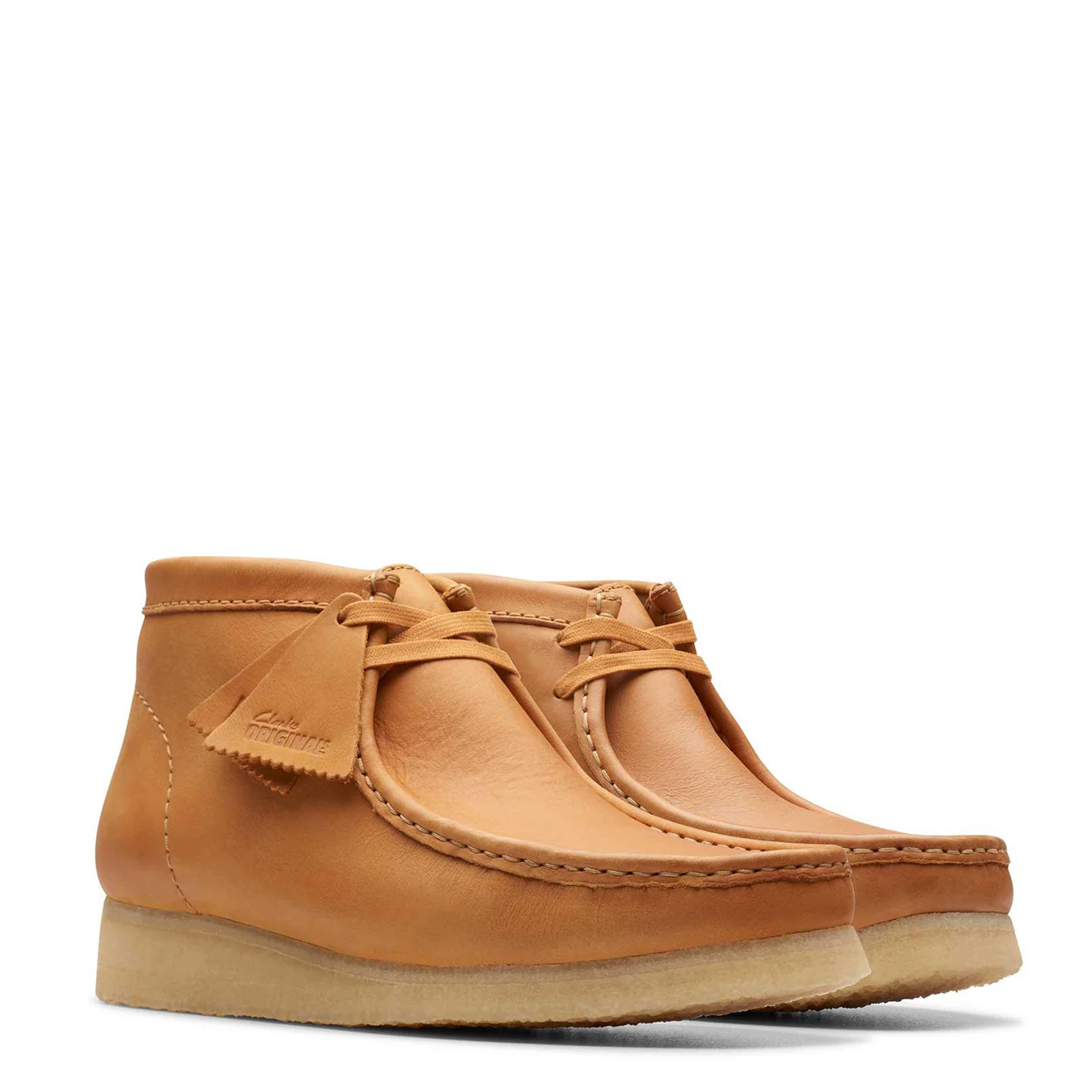 Clarks Originals Wallabee Boot Mid Tan Leather - Image 3