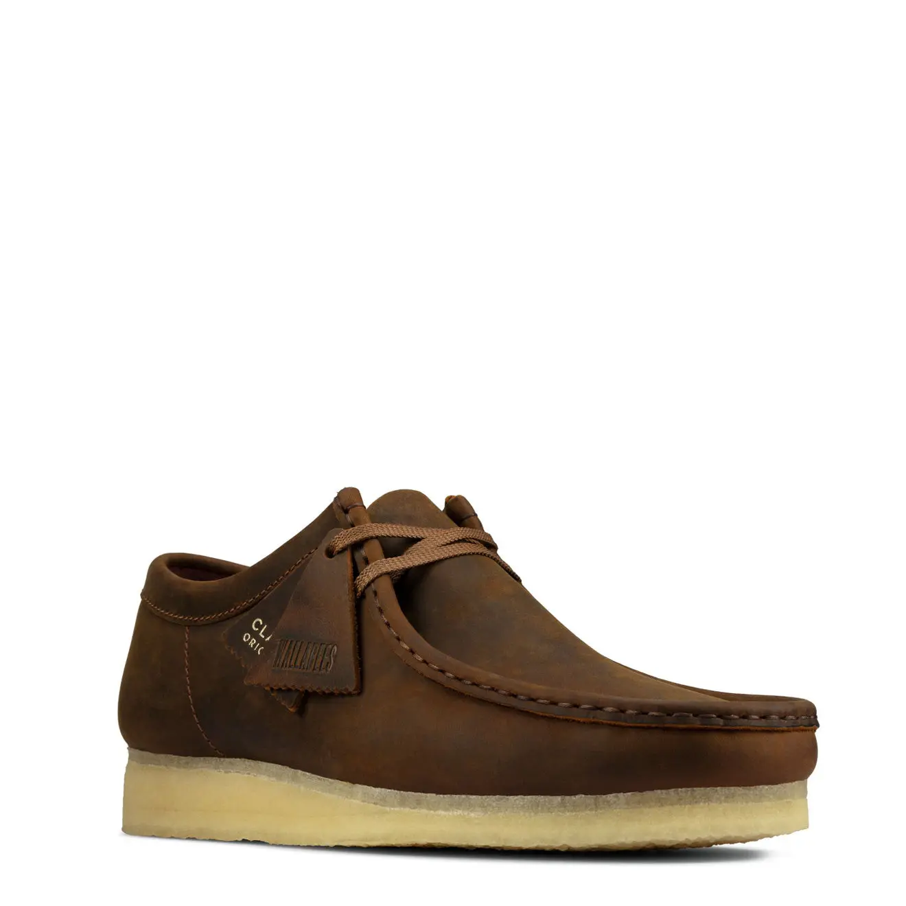Clarks Originals Wallabee Shoes Beeswax Leather - Image 3