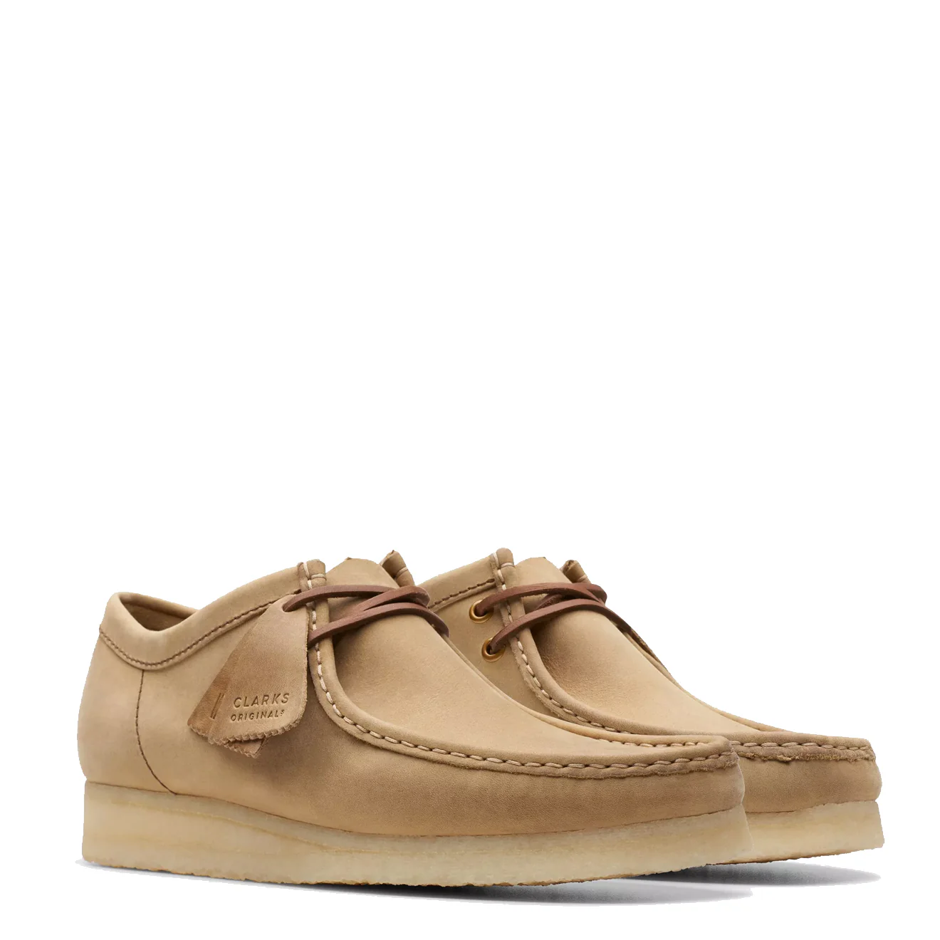 Clarks Originals Wallabee Shoes Brown Leather - Image 4