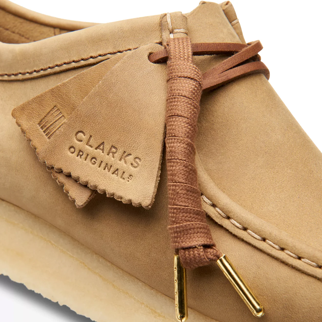 Clarks Originals Wallabee Shoes Brown Leather - Image 6