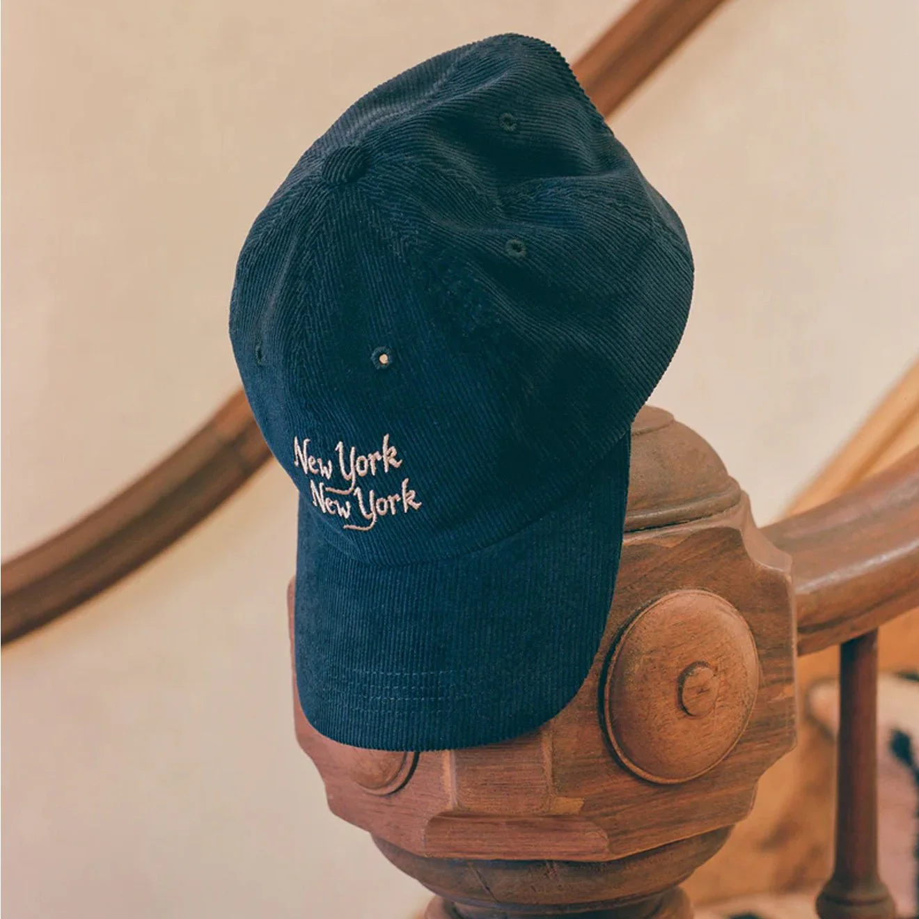 Corridor Corduroy Script NY NY Cap Navy - Image 4