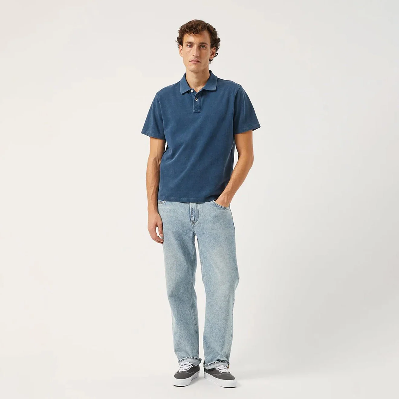 Corridor Pique Polo S/S Shirt Navy - Image 2