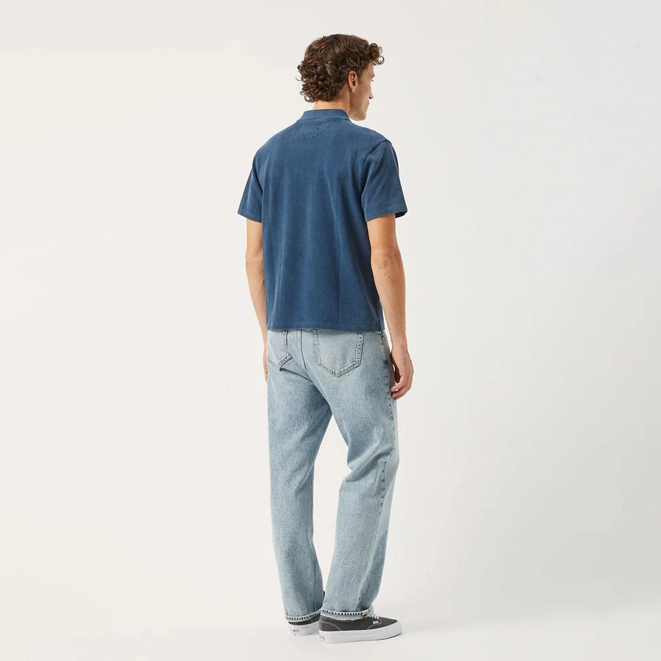 Corridor Pique Polo S/S Shirt Navy - Image 3