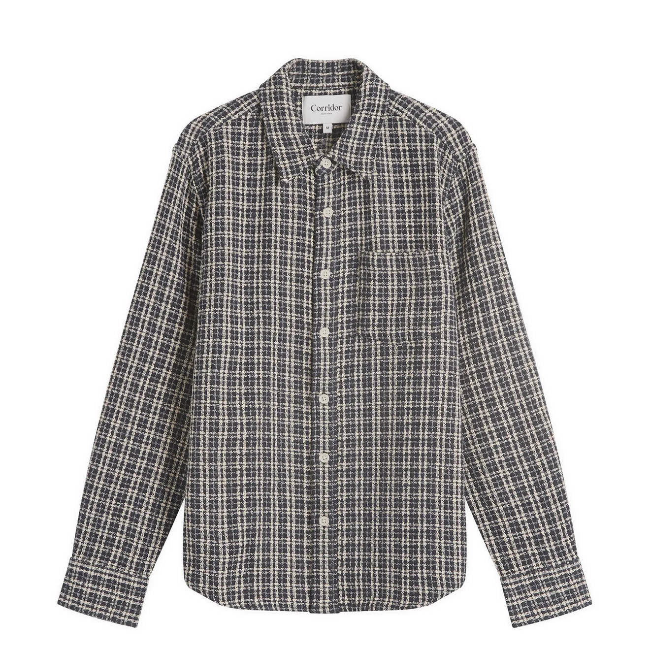 Corridor Reverse Tweed Snow Check Blue