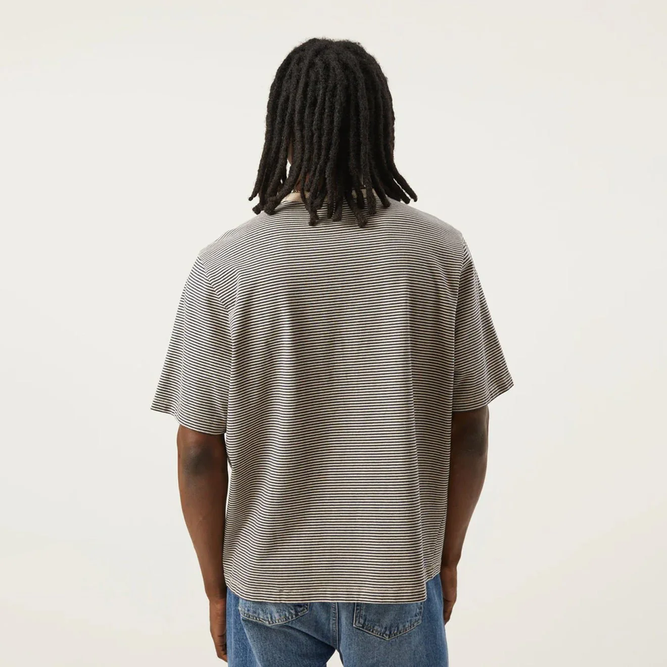 Corridor Stripe S/S Tee Navy - Image 4