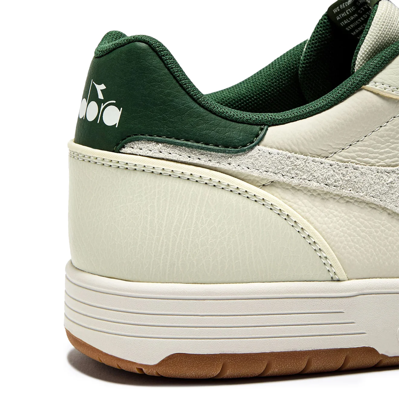 Diadora Deuce M2 Hairy Trainer White / Foliage Green - Image 5