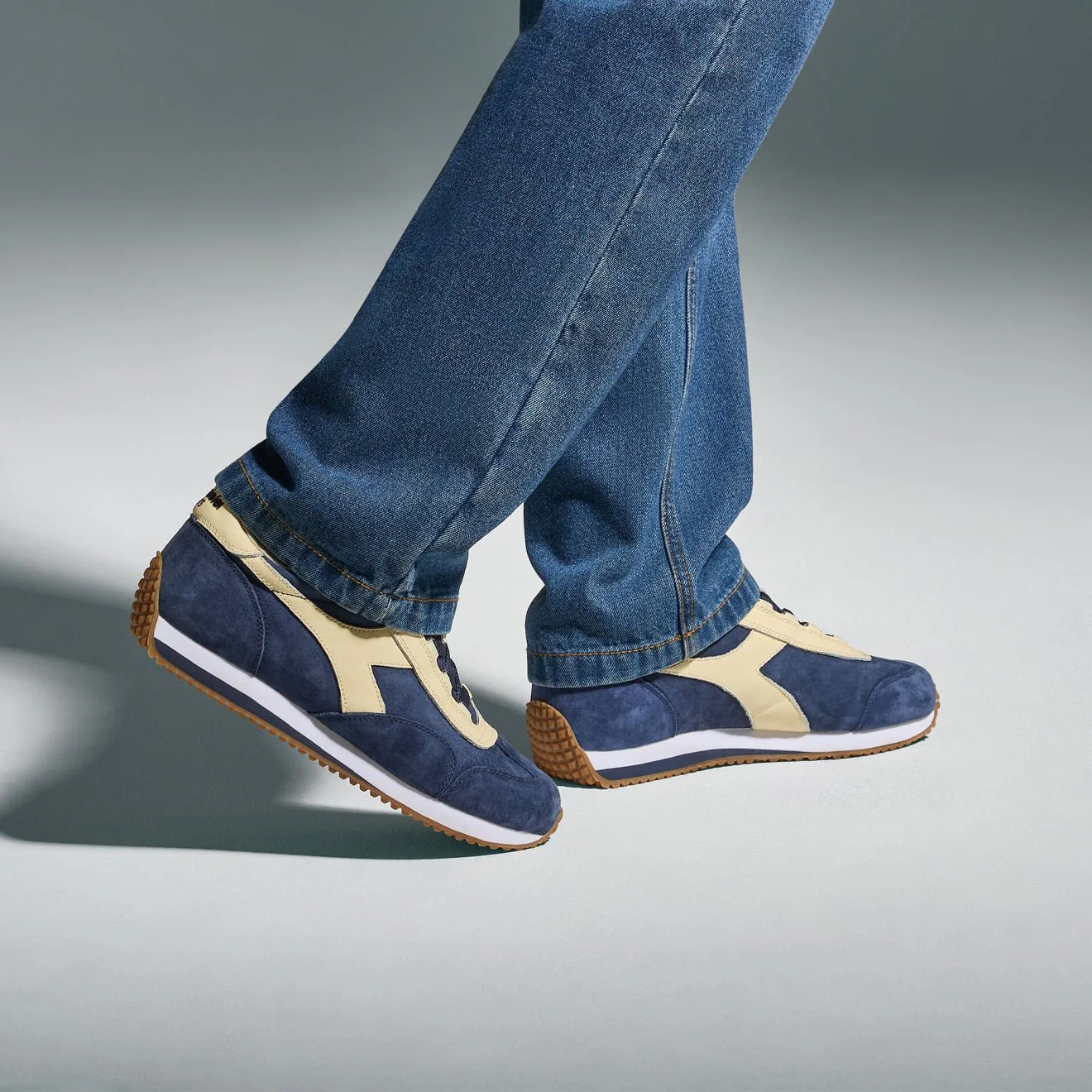 Diadora Equipe 75 Sw Trainer Blue Caspian Sea - Image 4