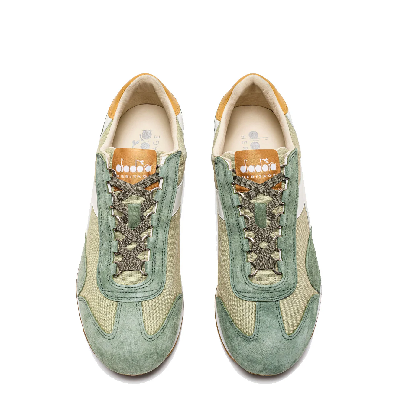 Diadora Equipe H Canvas Stone Wash Green Tea - Image 2