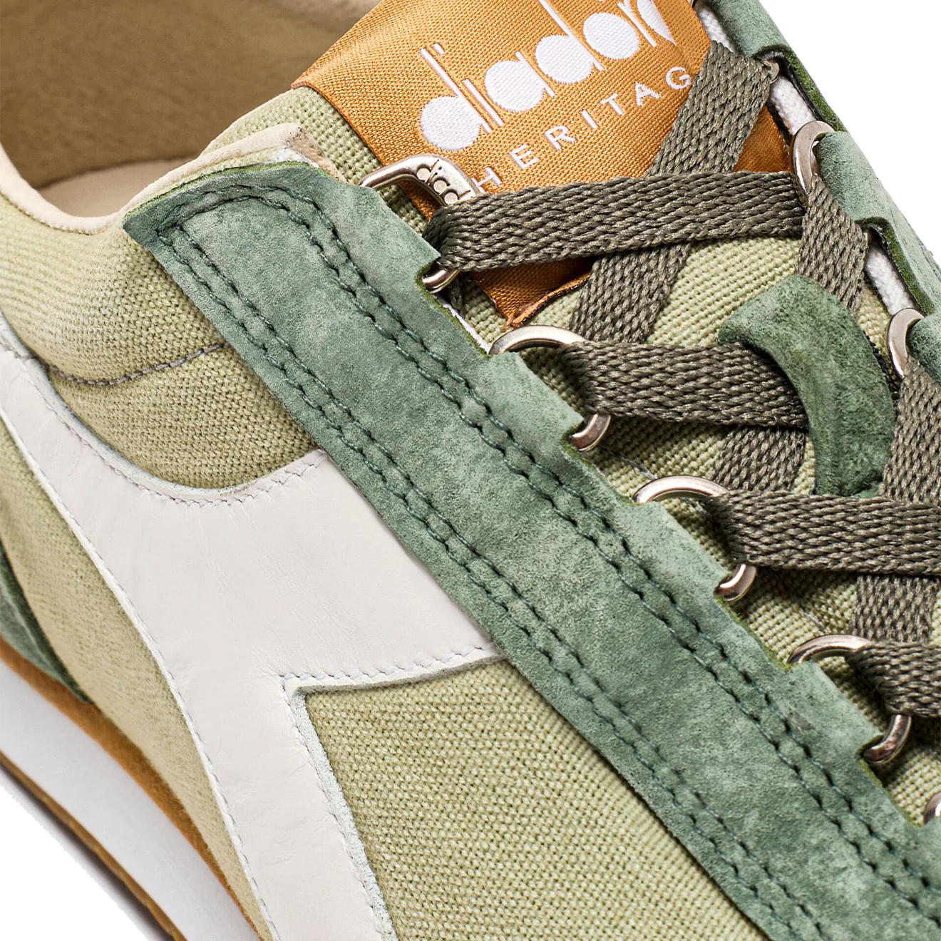 Diadora Equipe H Canvas Stone Wash Green Tea - Image 4