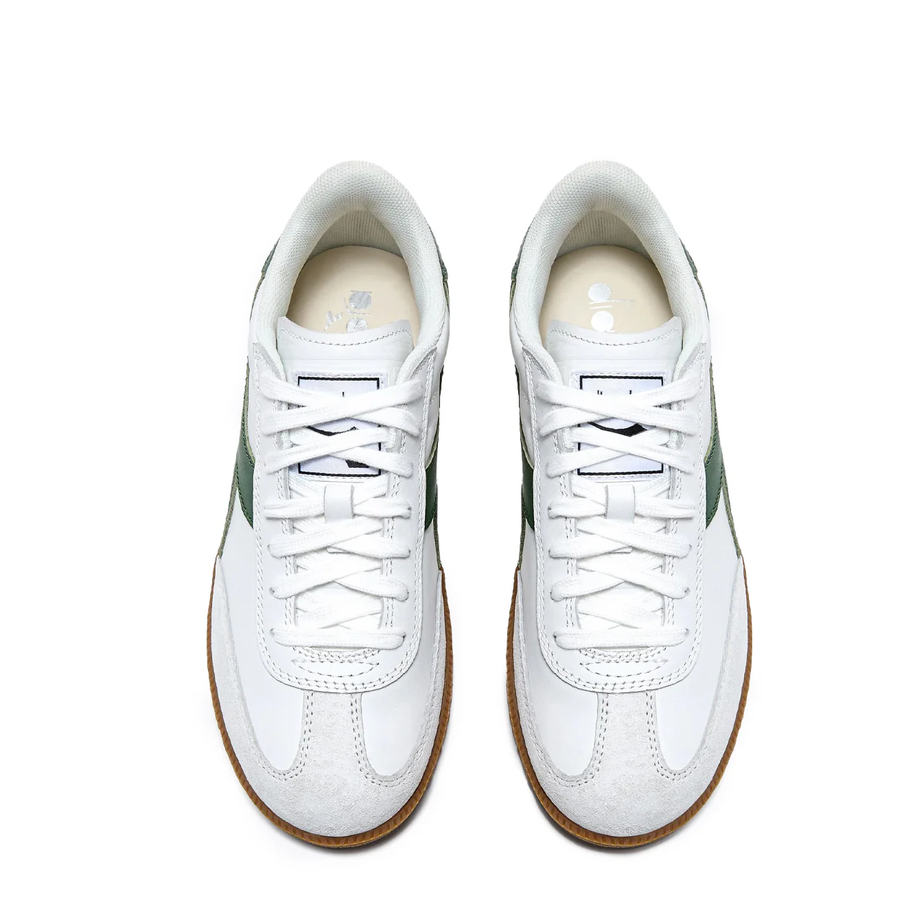 Diadora Trainer White / Foliage Green - Image 3