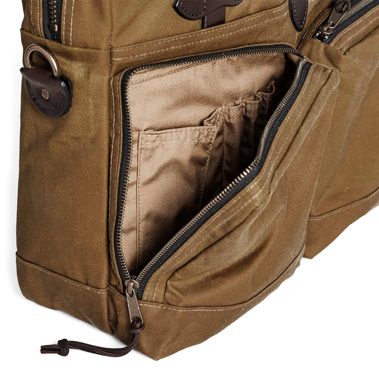 Filson 24 Hour Tin Briefcase Dark Tan - Image 6