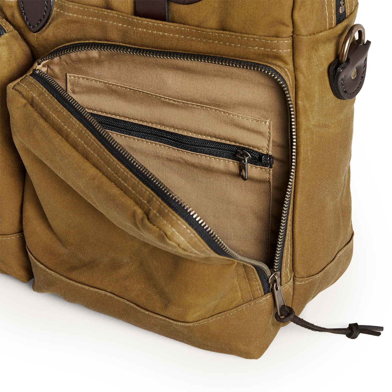 Filson 24-Hour Tin Briefcase Dark Tan - Image 3
