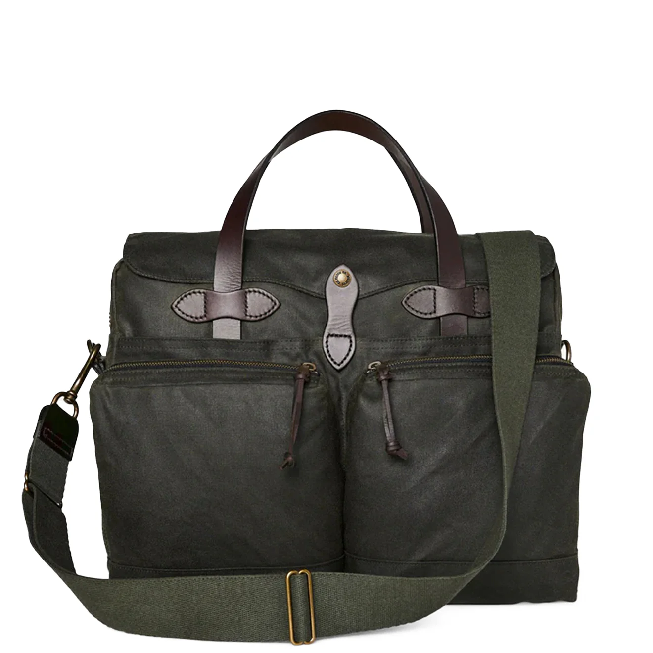 Filson 24-Hour Tin Cloth Briefcase Otter Green