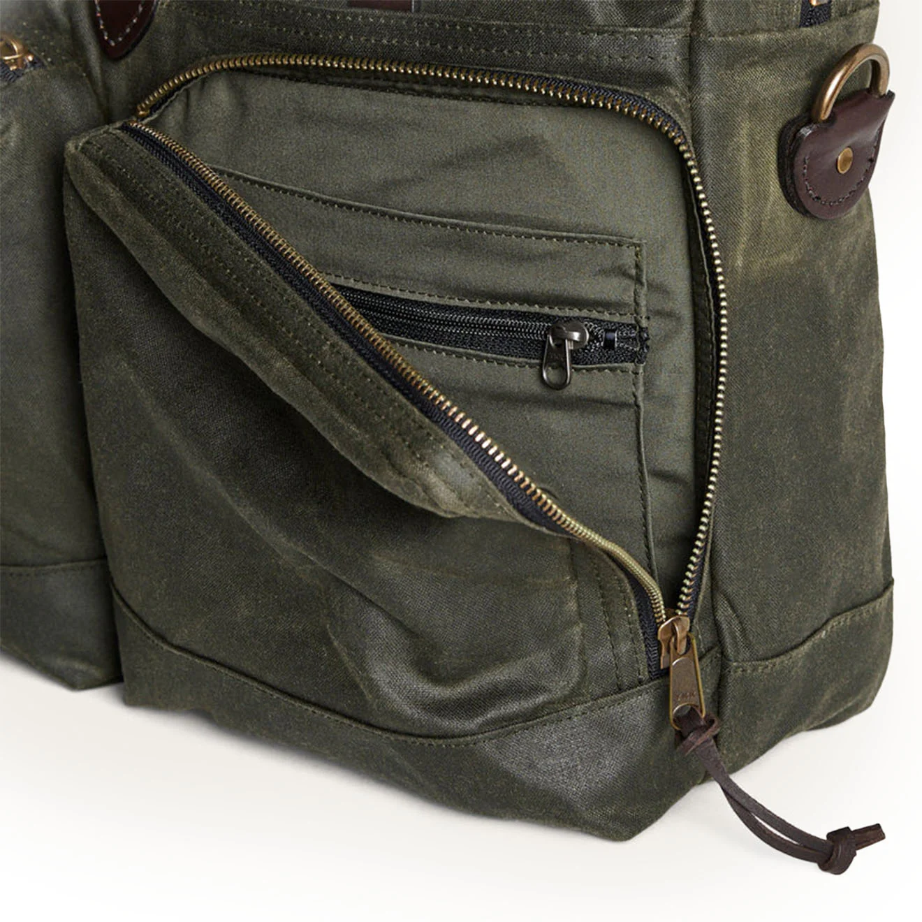 Filson 24-Hour Tin Cloth Briefcase Otter Green - Image 5