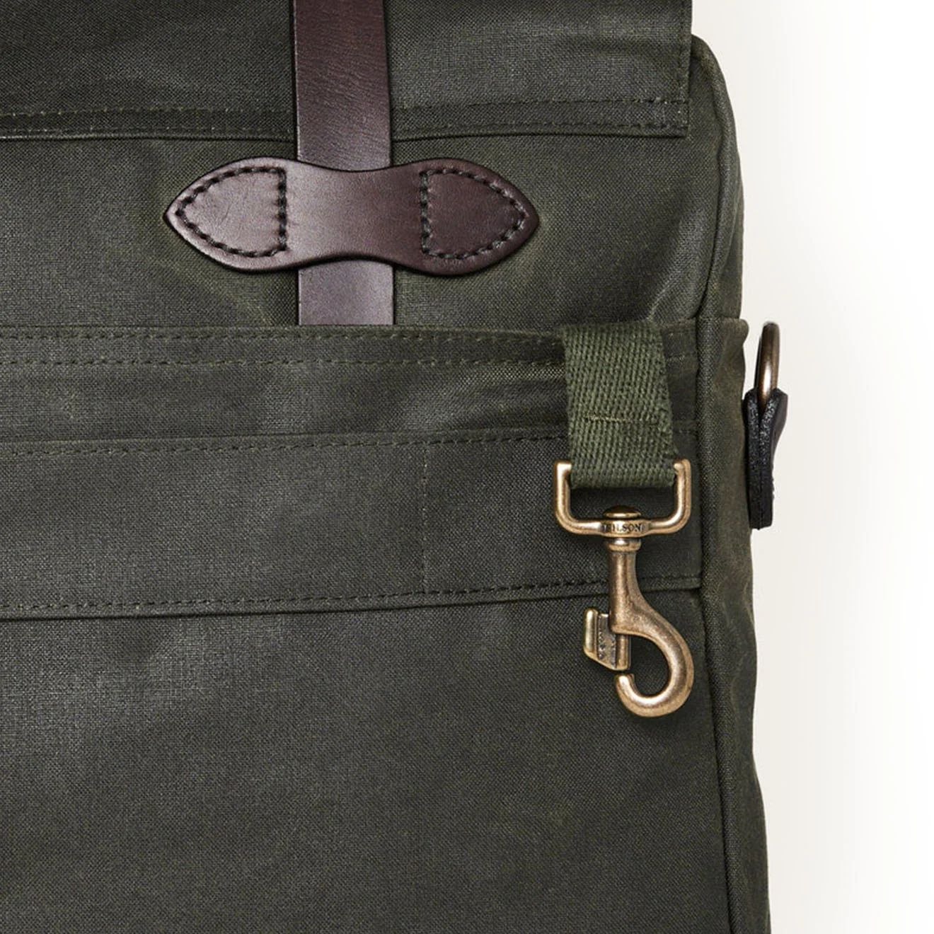 Filson 24-Hour Tin Cloth Briefcase Otter Green - Image 6