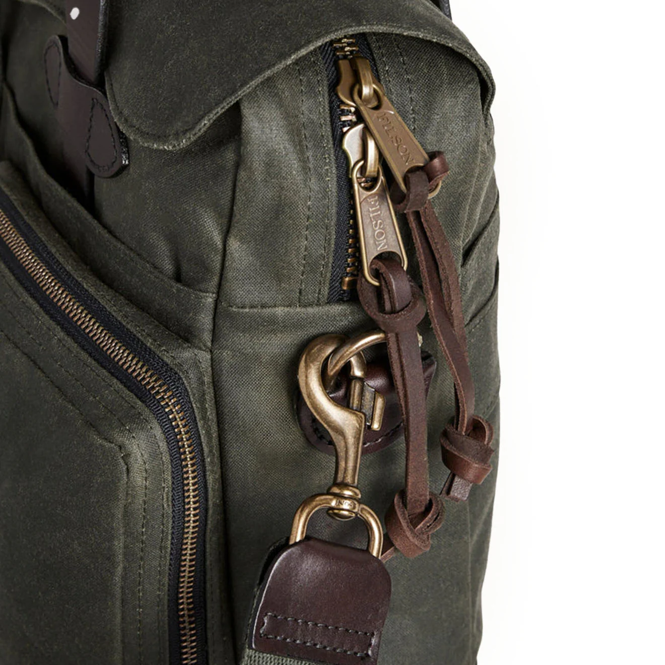 Filson 24-Hour Tin Cloth Briefcase Otter Green - Image 7