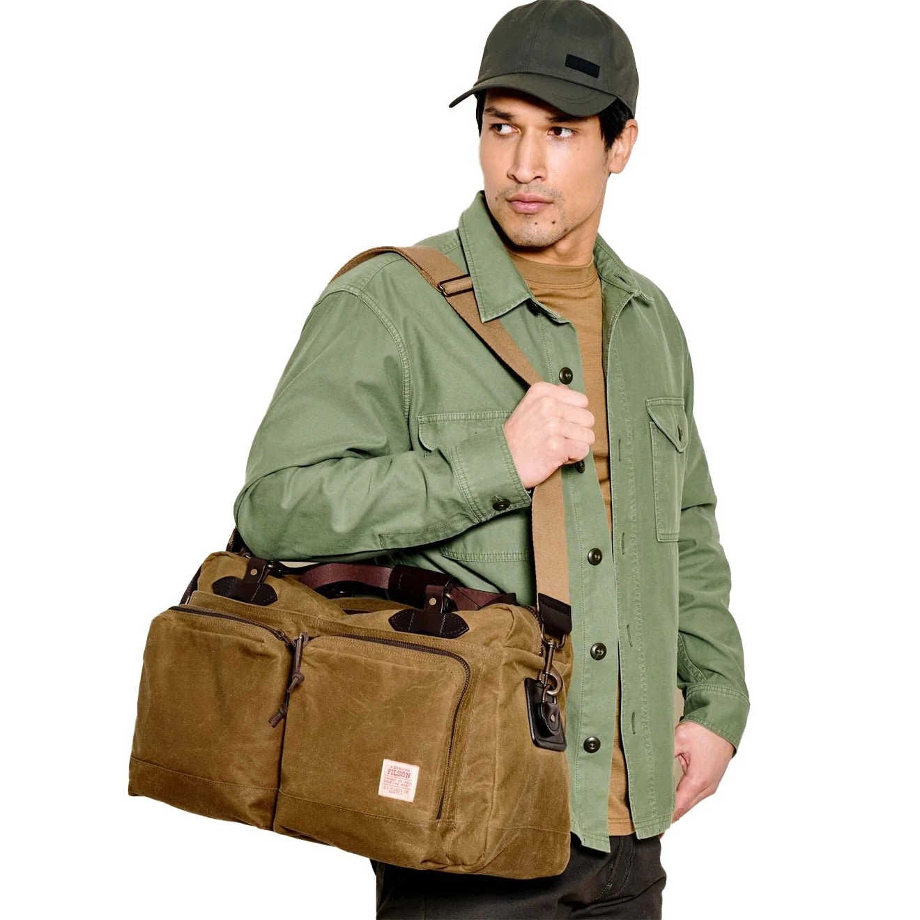 Filson 48Hr Duffle Dark Tan - Image 7