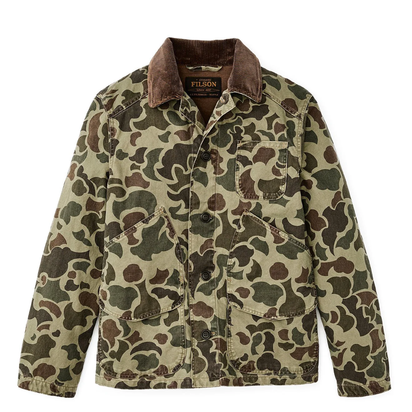 Filson Canvas Outfitter Jacket Tundra Shrub Camo
