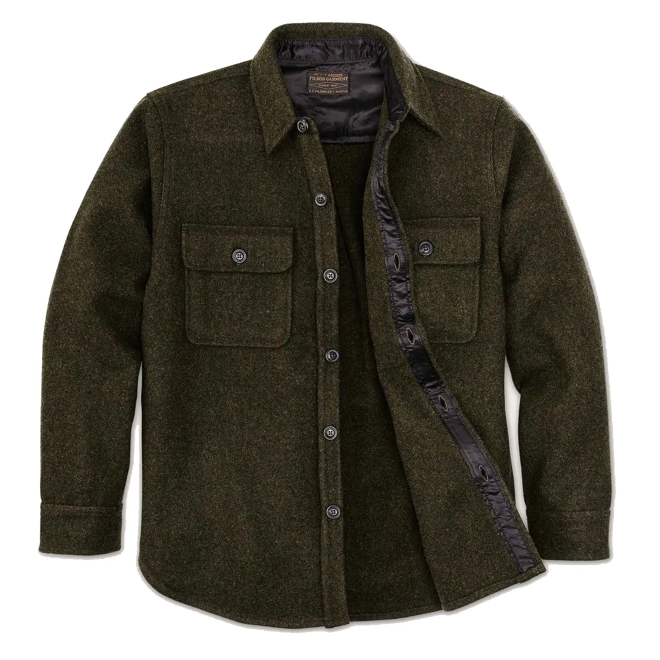 Filson CPO Wool Jac-Shirt Forest Green - Image 2