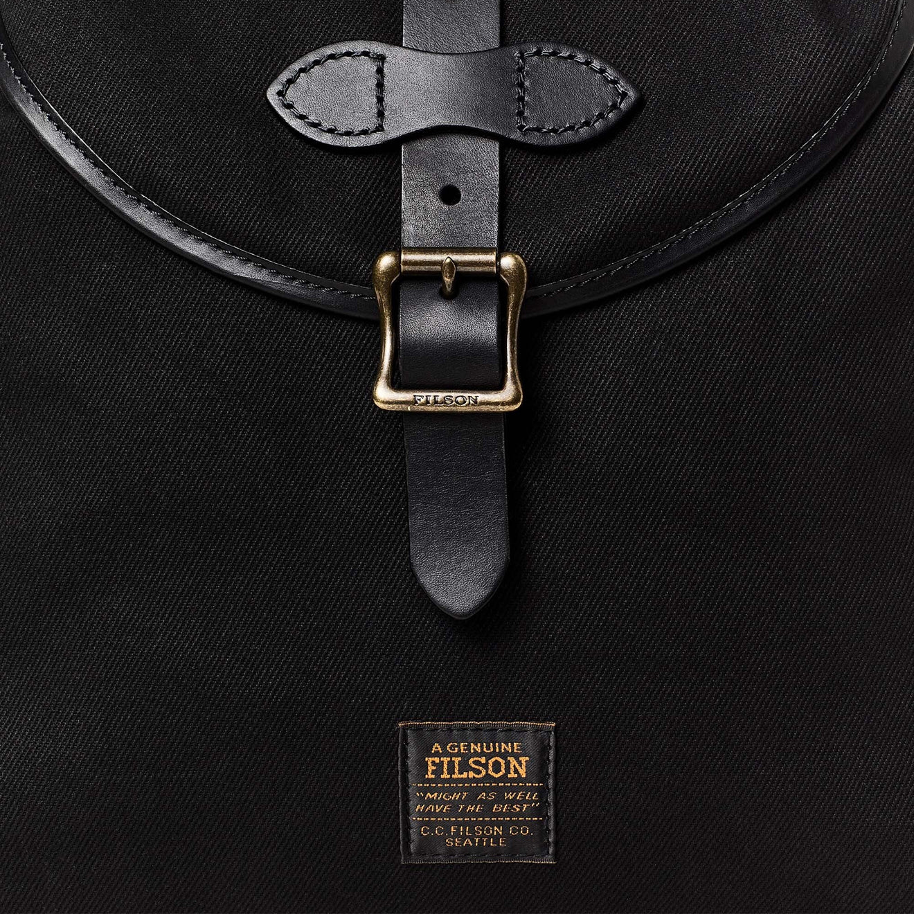 Filson Drawstring Backpack Black - Image 5