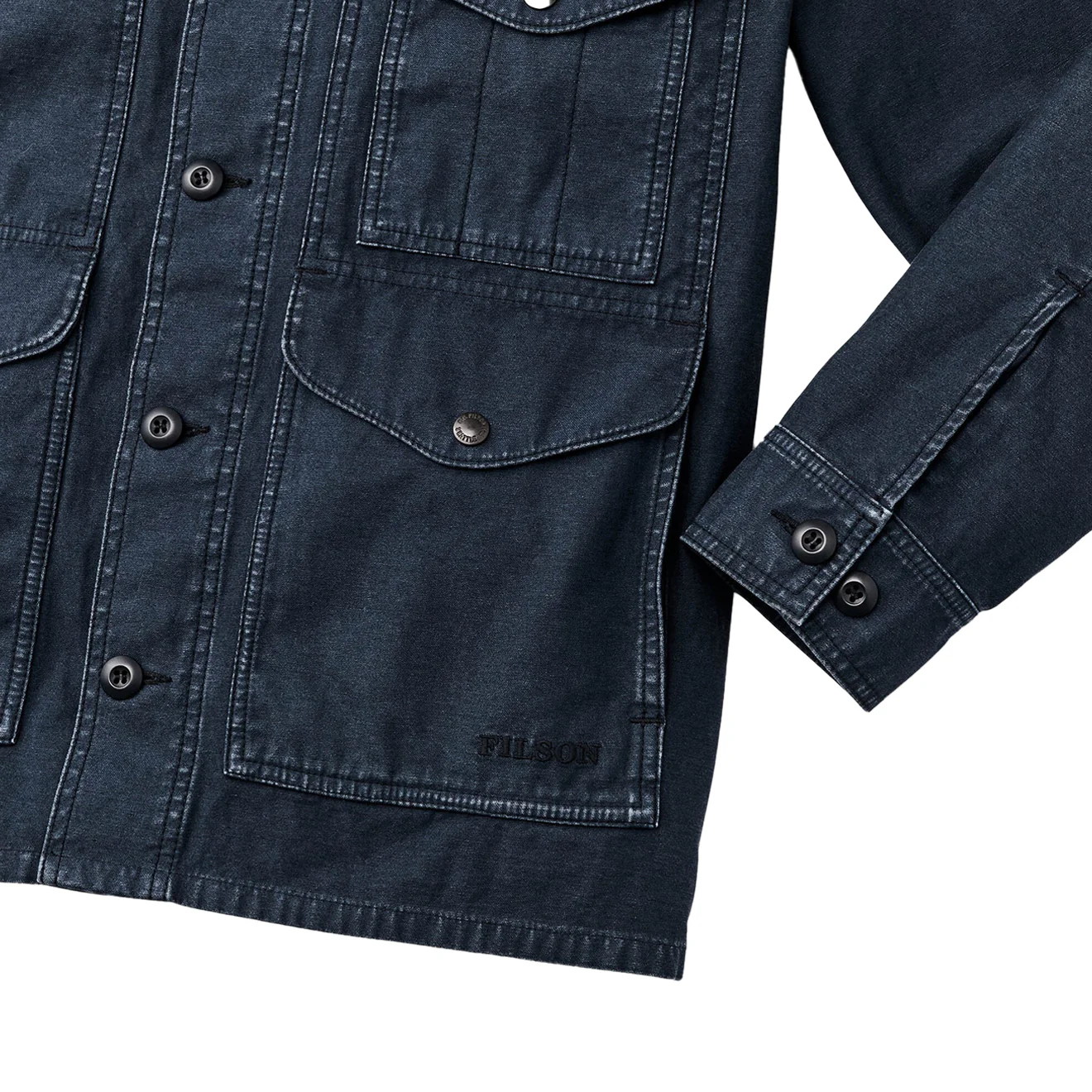 Filson Field Cruiser Reverse Sateen Blue Mussel - Image 5