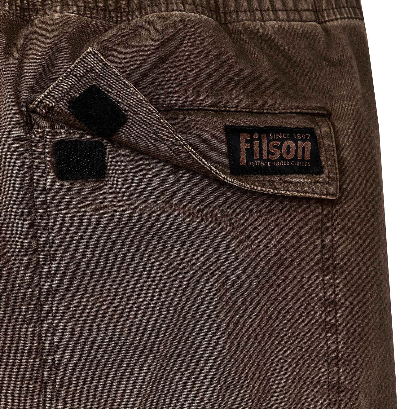 Filson Granite Mountain Pull On Shorts Dark Earth - Image 3