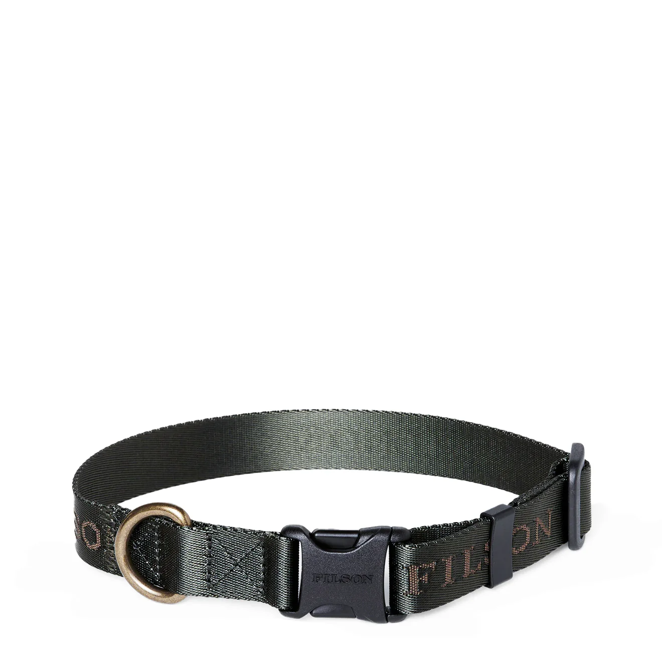 Filson Nylon Dog Collar Dark Timber