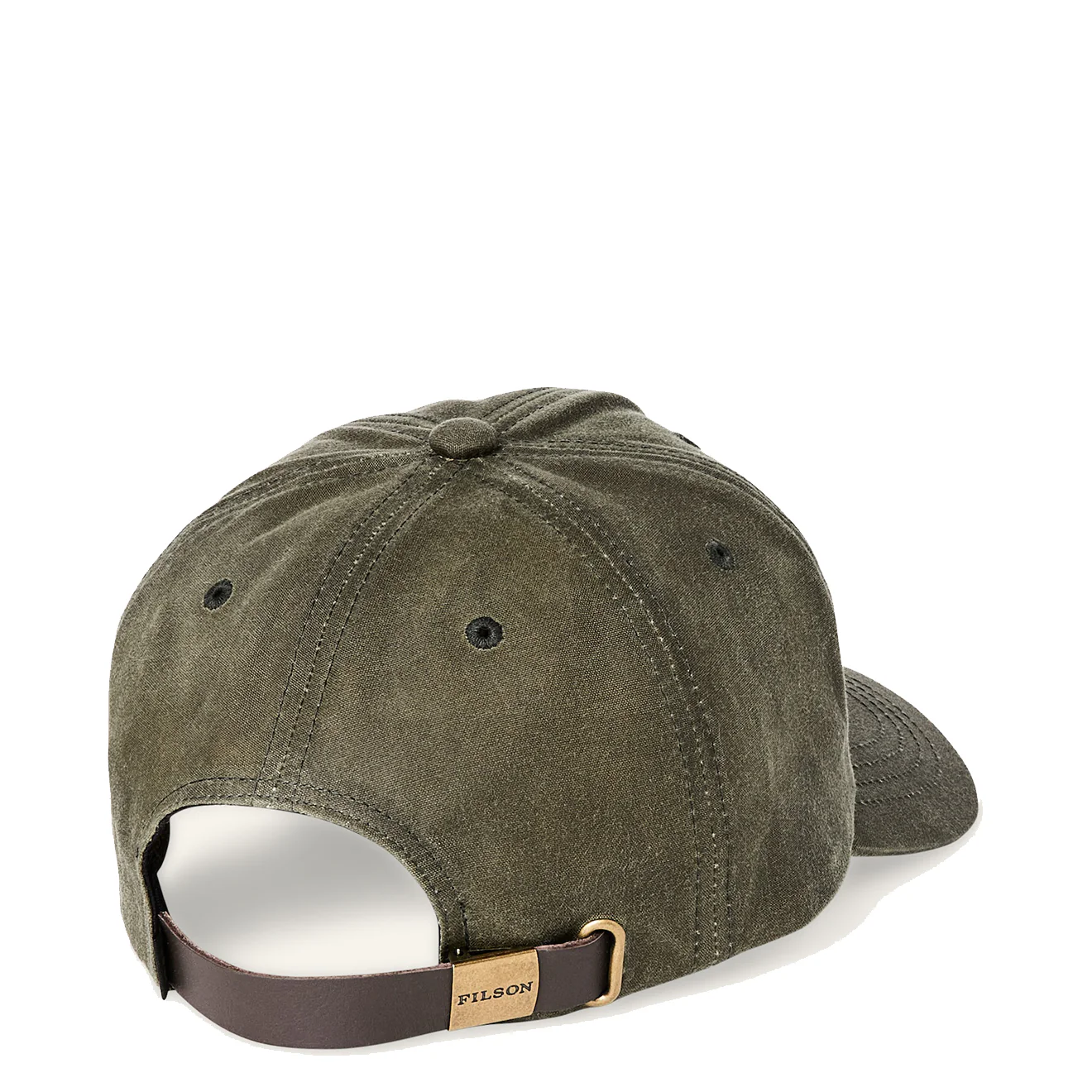 Filson Oil Tin Low Profile Logger Cap Otter Green - Image 2