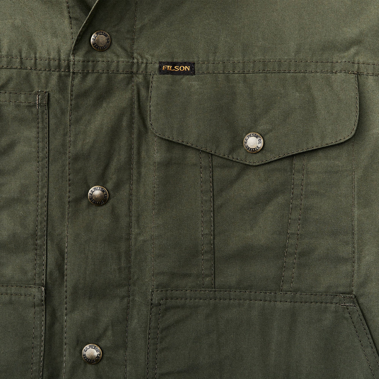 Filson Ranger Short Cruiser Jacket Olive - Image 4