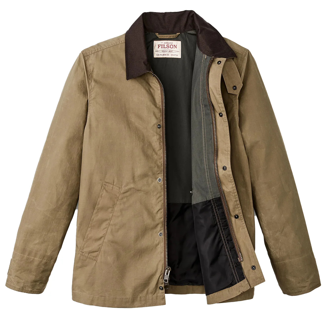 Filson Ranger Short Field Jacket Dark Beige - Image 3