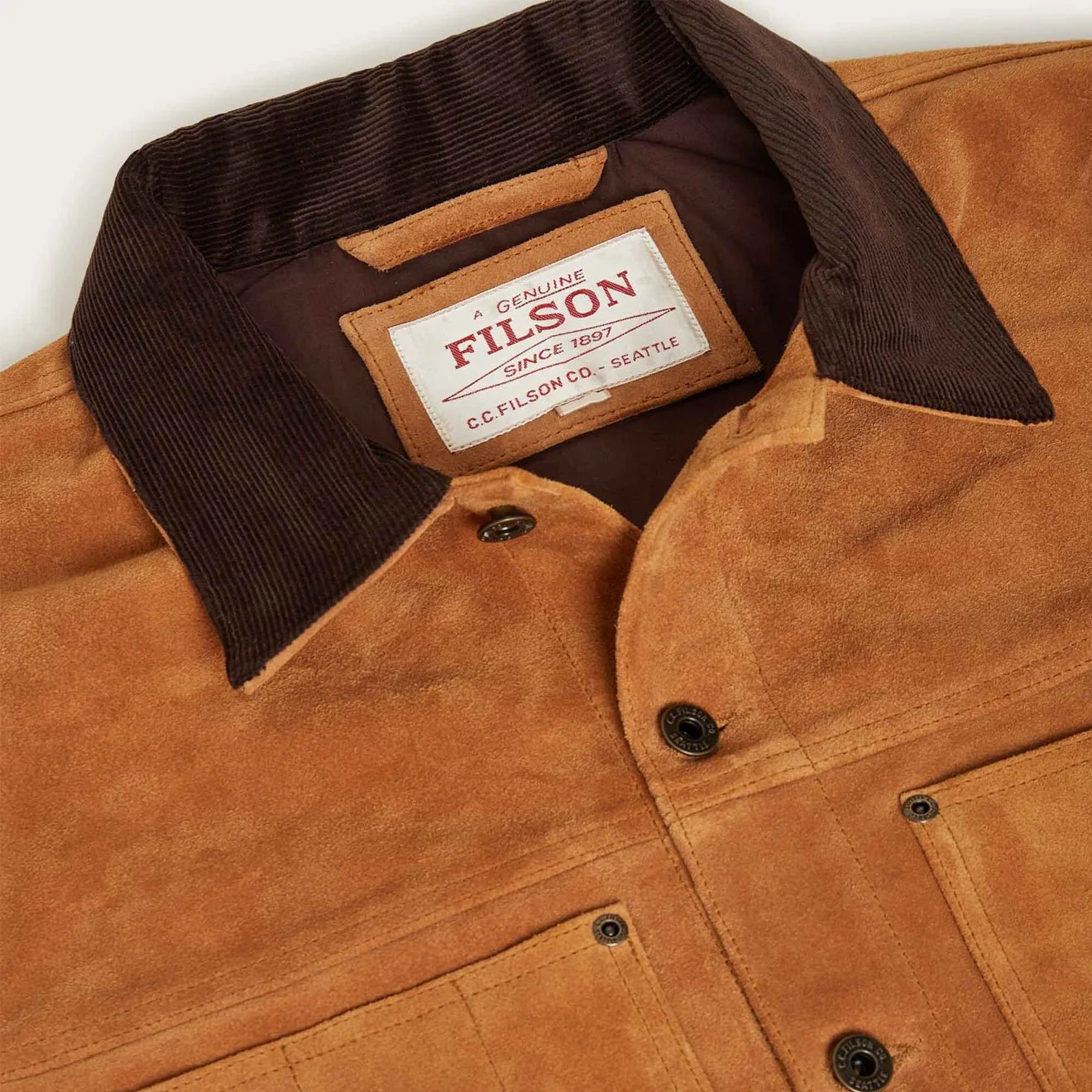 Filson Roughout Short Cruiser Saddle Brown - Image 2