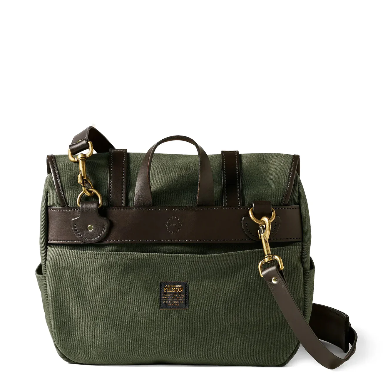 Filson Rugged Twill Medium Field Bag Otter Green - Image 2