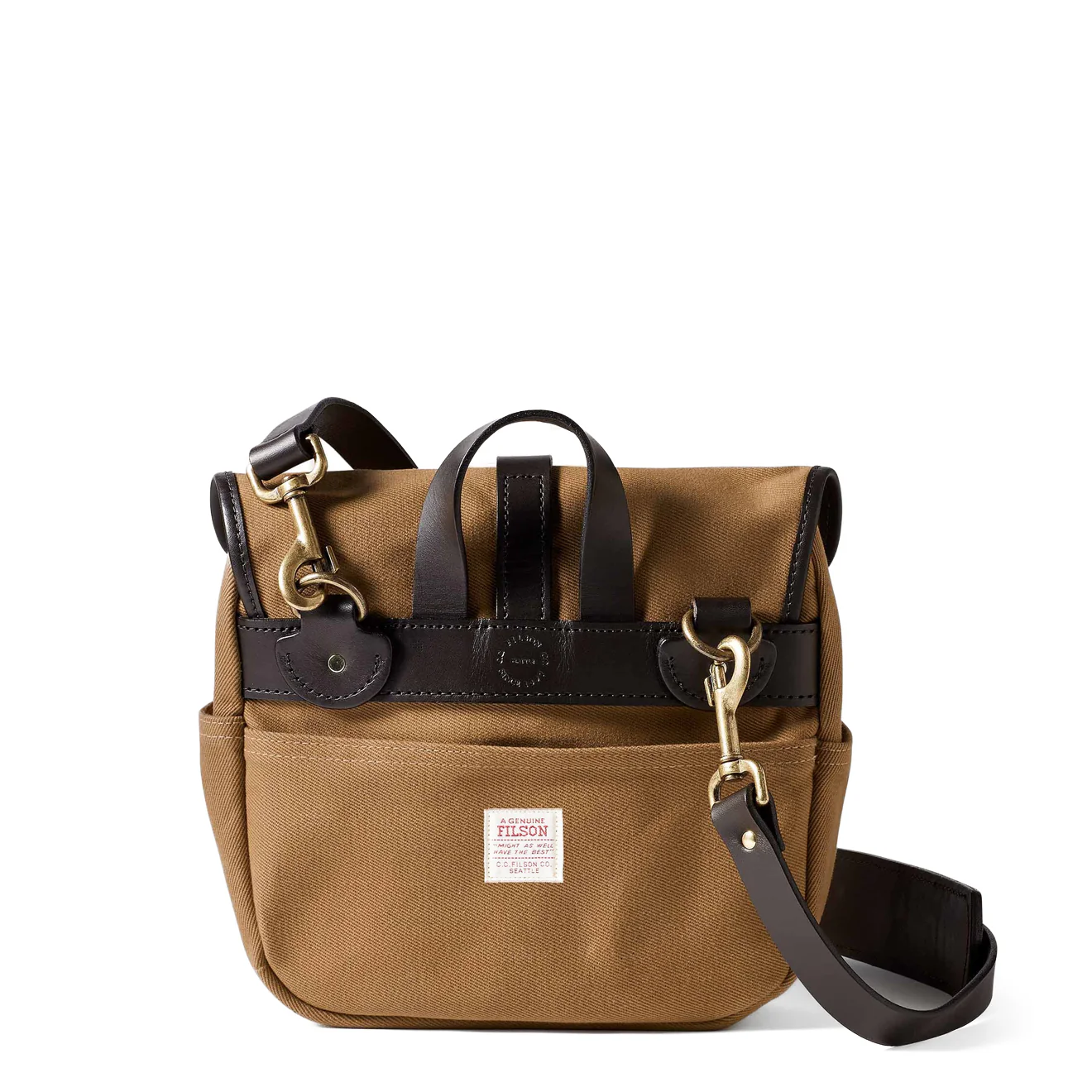 Filson Rugged Twill Small Field Bag Tan - Image 2