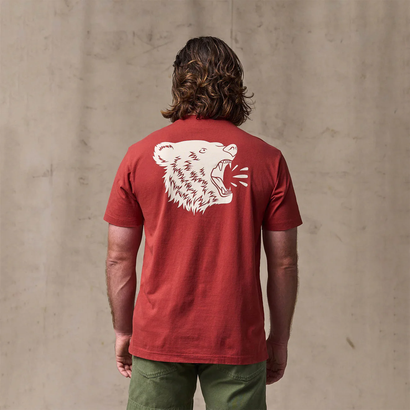 Filson S/S Bear Graphic T-Shirt Chili Oil - Image 5