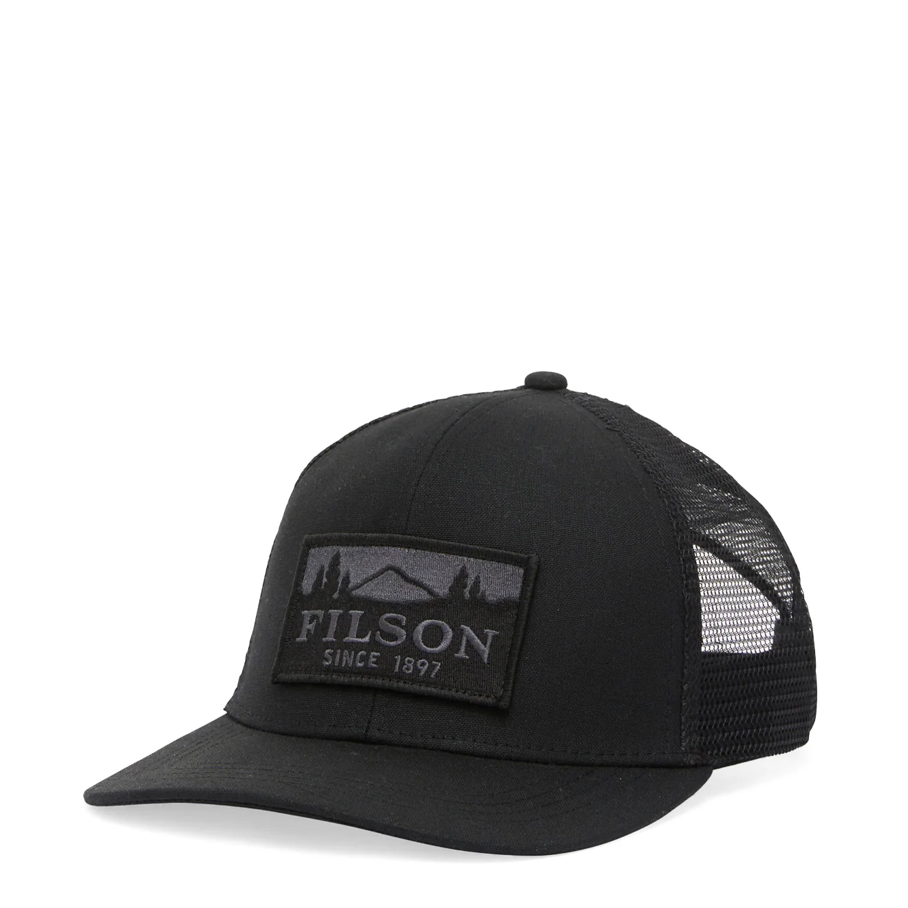 Filson Scenic Waxed Logger Mesh Cap Black