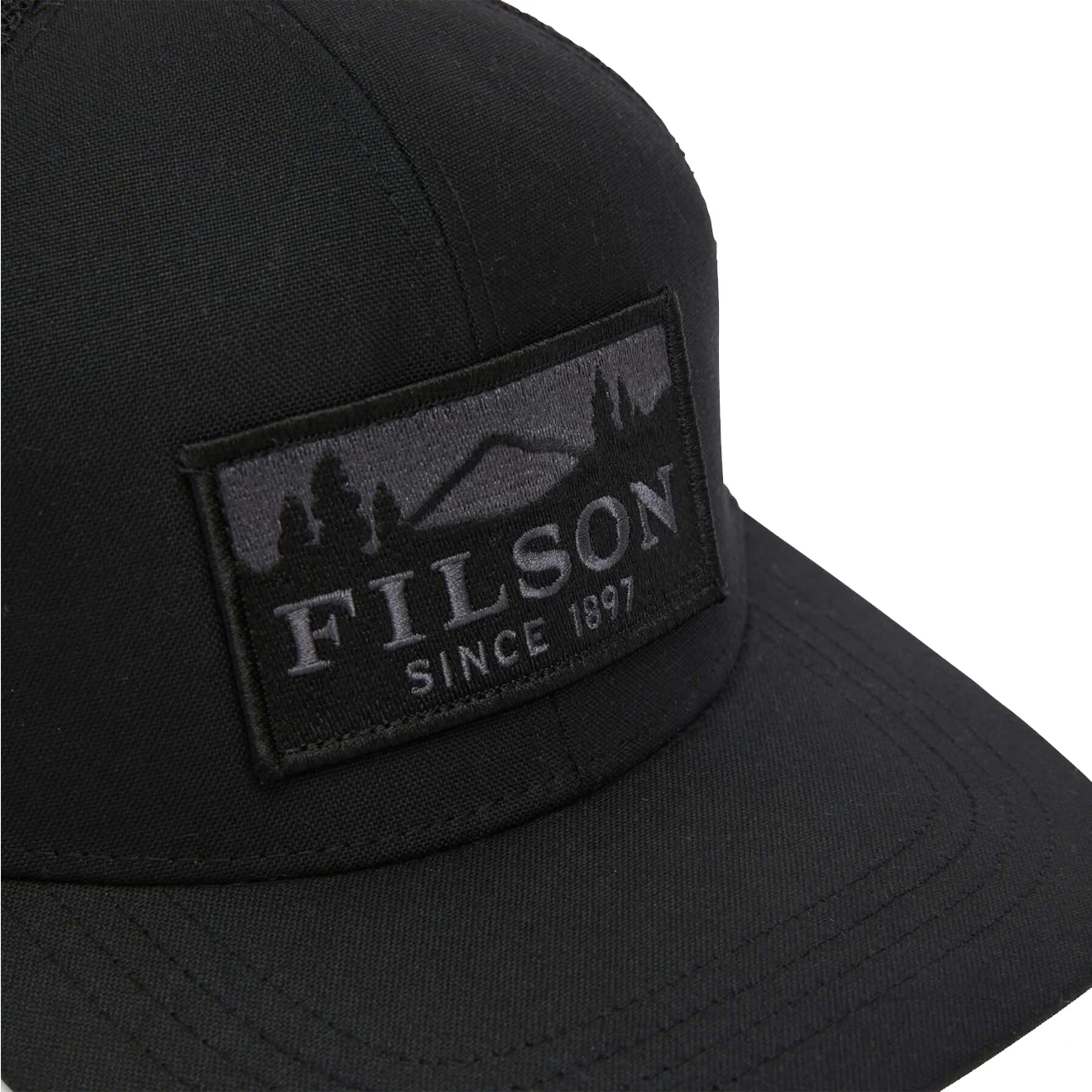 Filson Scenic Waxed Logger Mesh Cap Black - Image 3